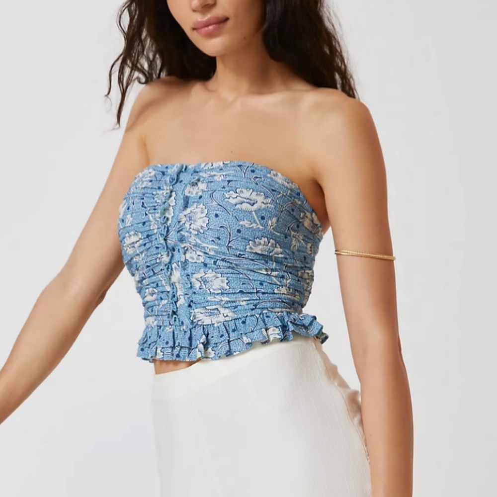 Anthropologie, Forever That Girl Textured Tube Top